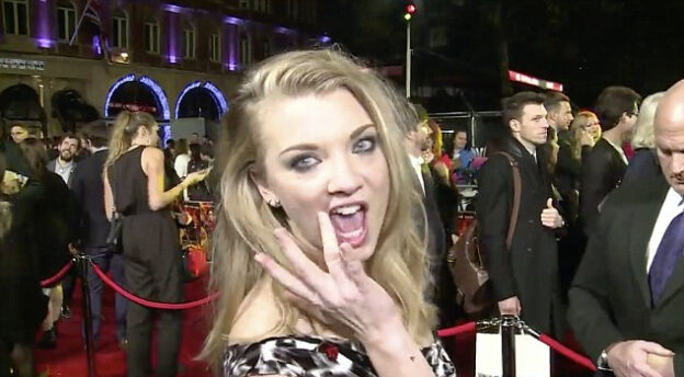 Jennifer Lawrence Accidentally Kisses Natalie Dormer photo